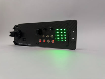 Right side of starter setup with ProFlag Control button box installed and turned on with cover plate installed