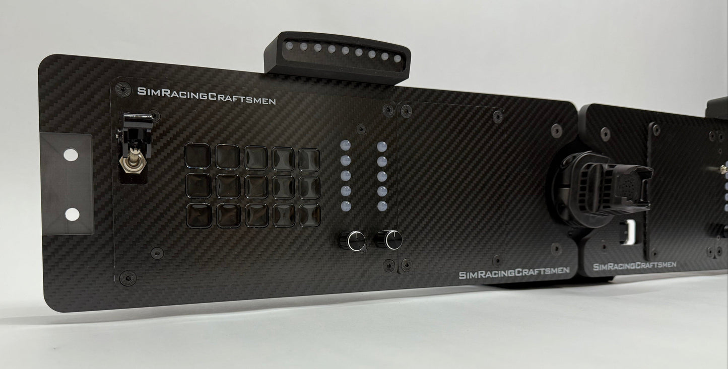 Left side of setup turned off with sim brows installed