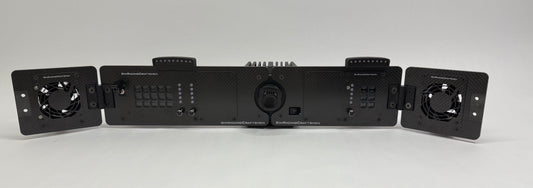 full view of streamline setup with sim racing wind sim and grid brows installed