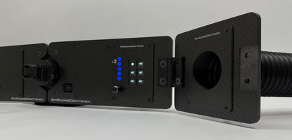 right side of streamline setup with wind tube installed