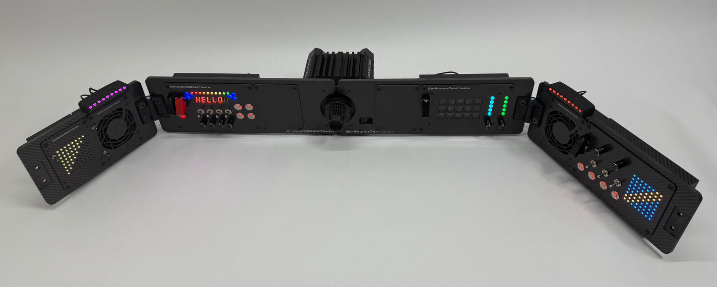 Elite Prebuilt setup turned on with active wind sim installed on grey background