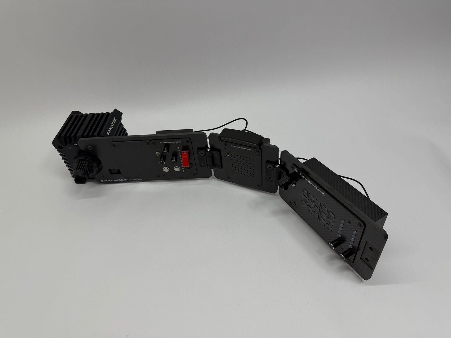 right side of prebuilt sim racing setup with sim brows turned off