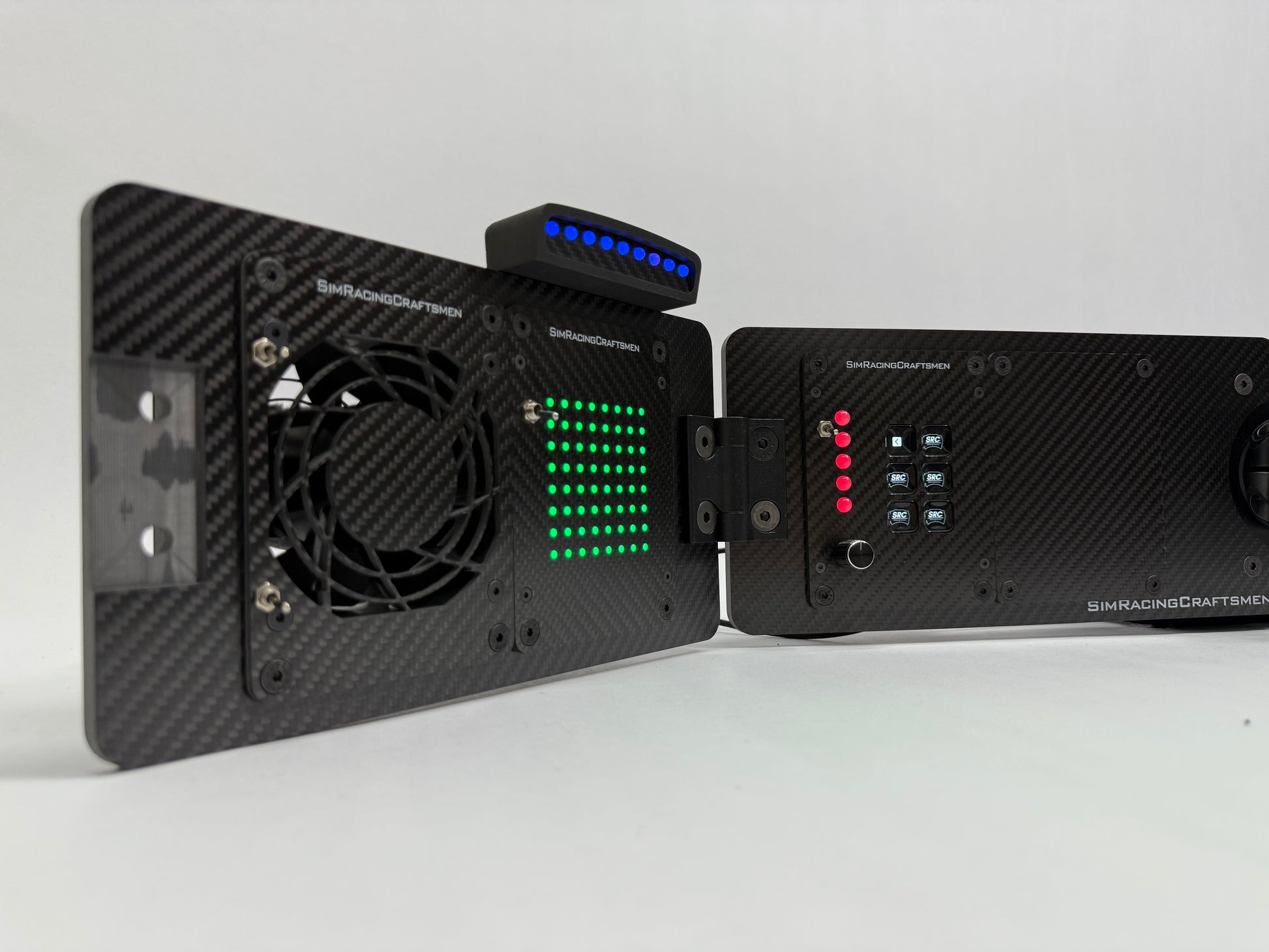 stream mini integrated in a setup left of the wheelbase. setup is turned on