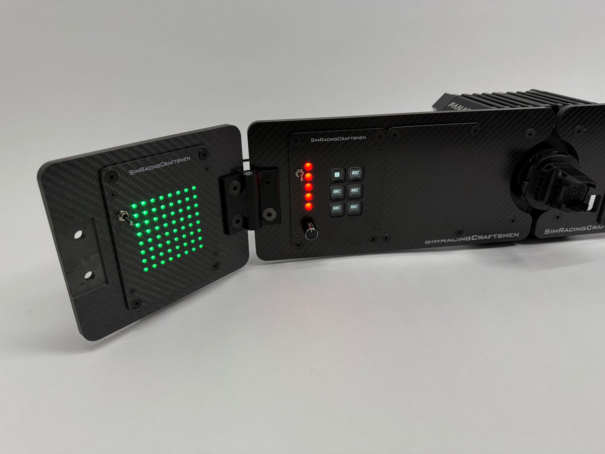 left side of base setup turned on