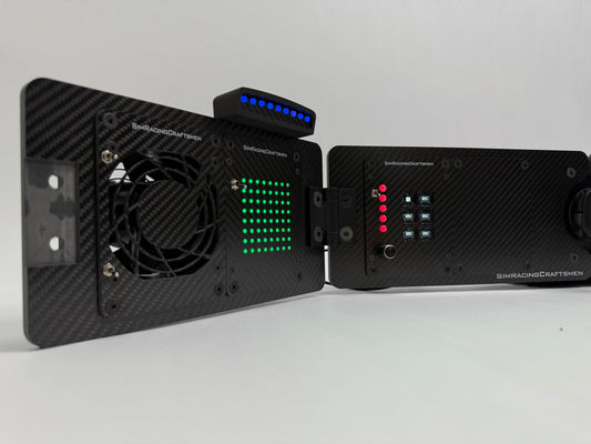 left side of prebuilt setup with wind sim and sim brows installed