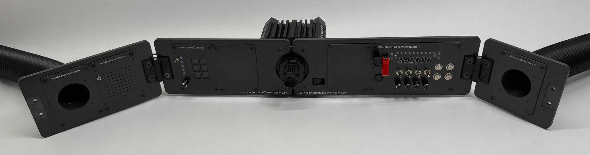 full view of setup with wind tubes installed