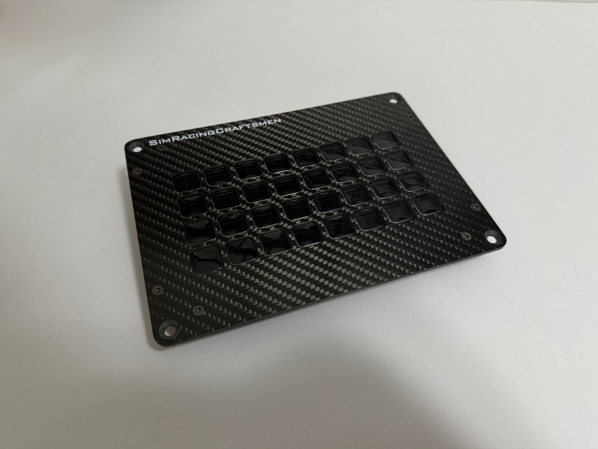 Stream Deck Assmebled into carbon fiber plate
