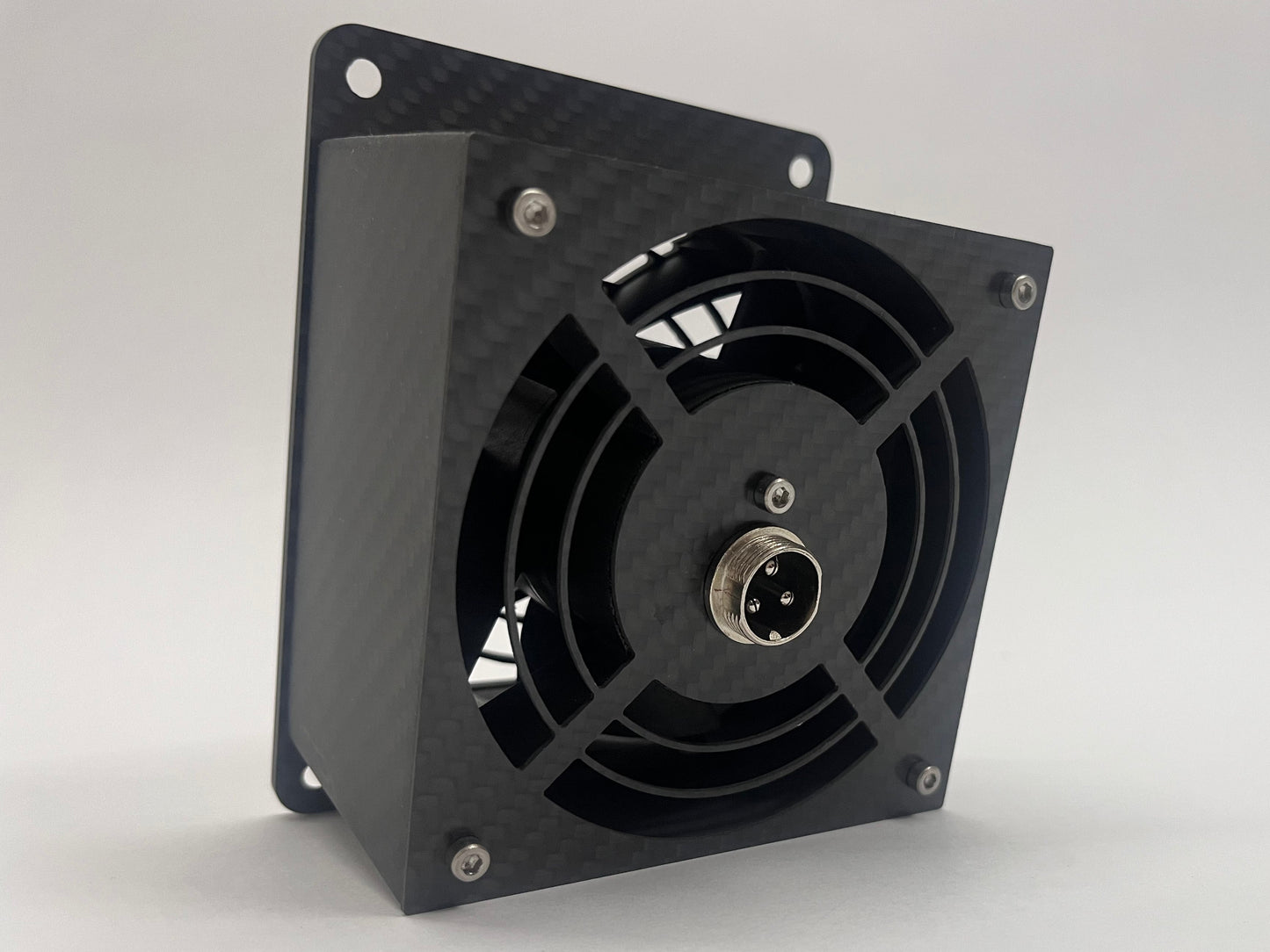 rear of Carbon Fiber wind sim on white background