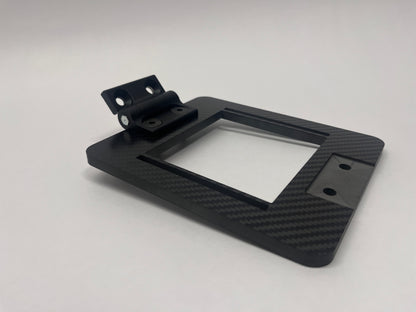 black metal hinge on a expansion bracket