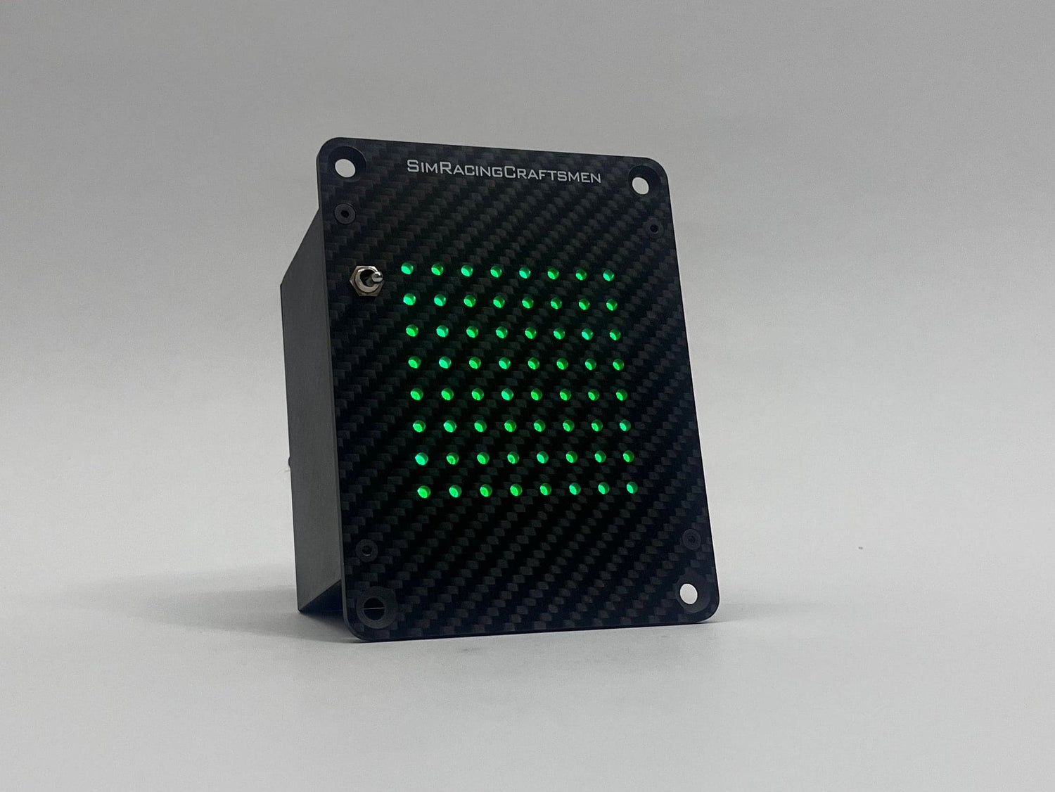 Carbon Fiber Flag module showing green flag