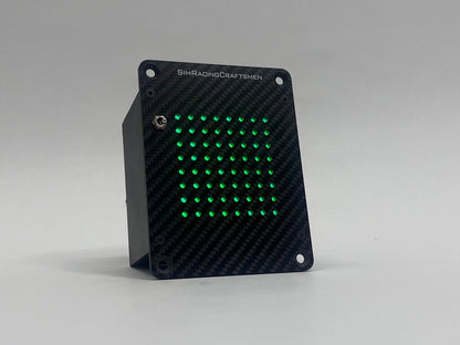 Carbon Fiber Flag module showing green flag