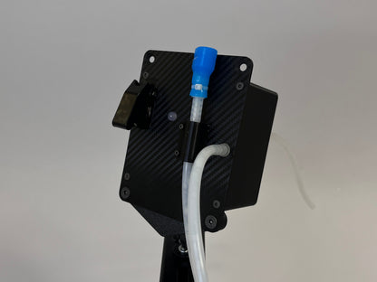 DrinkBox mounted on 4040 profile with drink tube connected