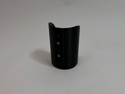 rear of the bottle mount showing mounting holes