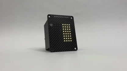 carbon fiber flag button box showing yellow flag active